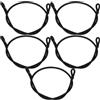 UKCOCO Corda Elastica per Trampolino con Anello e Fibbie 5 Pezzi | Ricambio Nero da 70x0,5x0,5cm, Fissaggio Rete, Tensione Stabile, Uso Esterno, Set per Manutenzione