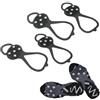 UJBVCX 2 Paia Ice Snow Grips, Ramponi Traction Antiscivolo, con 5 Denti per Outdoor