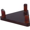 PACKOVE Espositore Triangolare in Legno per Palloni e Football da Tavolo | Stabile e Facile da Montare, Stile Minimalista Elegante, per Centro Tavolo e Scrivania, Supporto Antirotolamento