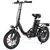 Finbike U4 Bici Elettrica Pieghevole 16, Batteria 374.4WH, Autonomia di 56-60 KM, Motore 250W, E-Bike per Adulti e Adolescente, Carico 120kg, 3 Modalità 10/15/25KM/H