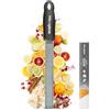 Microplane Grattugia Zester Nero Ideale per Agrumi, Formaggio a Pasta Dura, Zenzero, Cioccolato e Noce Moscata con Lama Fine - Made in USA