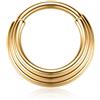 AROWRO 16 G Triple Stacked Septum Clicker Hoop in acciaio chirurgico con cerniera per naso Daith Helix cartilagine Piercing gioielli
