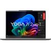 LENOVO Yoga 7 2-in-1 NOTEBOOK, 14 ", processore Intel® Core Ultra 256V, Arc™ GPU, RAM 16 GB, 512 GB SSD, Grey, Windows 11 Home