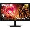 SAMSUNG Odyssey G5 - G50F Monitor Gaming, 27 ", QHD, 2560 x 1440 Pixel, tempo di risposta 1 ms, refresh rate 180 Hz