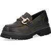 Galieti Mocassini in pelle con suola biker e tacco 5,5 cm