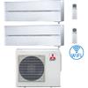 Mitsubishi Climatizzatore Condizionatore Mitsubishi Kirigamine Style Wifi R32 Bianco Perla Dual Split Inverter 12000 + 12000 BTU con U.E. MXZ-4F72VF Classe A++/A+