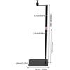 StarTech Treppiede per videoproiettore/proiettore - Supporto da pavimento - Ruotabile a 360° - Regolabile in altezza da 60 a 120 cm - Base pesante da 1,85 kg - Base 34×20 cm - Nero