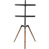 StarTech Supporto TV - Supporto da pavimento/treppiede - Per TV da 81-165 cm - Girevole - Regolabile in altezza - Faggio - Universale per televisori a schermo piatto LCD/LED