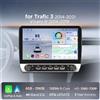Selius Autoradio da 10,1 pollici, doppio DIN, con 4 GB di RAM e 64 GB di memoria, touchscreen IPS e navigatore GPS