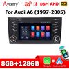 Selius Autoradio Doppio DIN - Schermo Android da 7 pollici - Potenza di 45W - Compatibile con Audi A6 dal 1997 al 2005