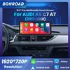 Selius Autoradio da 12,3 pollici con Bluetooth 5.0, potenza di 45W, per Audi A6 C7 A7, touchscreen multimediale