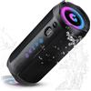 Selius Altoparlante Bluetooth portatile da 25 W - Nero - Impermeabile IPX7 - Adatto per il posizionamento su superfici piane