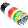 Ferrestock 1 FSKTPV003 Confezione da 10 pezzi di nastro isolante in PVC multicolore