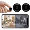JEWKTTONS 2 PCS Mini Telecamera Spia WiFi 1080P HD, Videocamera di Sorveglianza con Visione Notturna e Rilevamento del Movimento, Controllo Remoto tramite App, per Uso Interno ed Esterno in Casa S/R