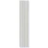 Generico Pannello Murale Boiserie in PVC a Doghe Effetto Legno 120x30x0,95 cm Bianco Frassino - Confezione da 10 Pezzi (3,6 m²)