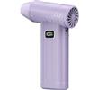 Mekalero Ventola portatile ricaricabile a lunga durata, 100000 giri/min, con modalità turbo a 5 marce e luce LED, design portatile ad alta potenza