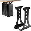 YuLiMirich Supporto per PC sotto la scrivania, supporto sottotavolo per PC, capacità di carico fino a 30 kg, supporto regolabile per PC, supporto da appendere sotto il tavolo del computer Heavy Duty (nero)
