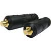 Telwin Connettori Rapidi Atlas 25 mm² per Cavi di Saldatura, Set 2 Spinotti Compatibili con Telwin Force, T-Arc, Tecnica e Altre Saldatrici