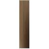 Generico Pannello Murale Boiserie in PVC a Doghe Effetto Legno 120x30x0,95 cm Noce Chiaro - Confezione da 10 Pezzi (3,6 m²)