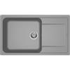 Generico Elleci Lavello Incasso Life 410 1 Vasca con gocciolatoio 86×50 Grigio Cemento Granitek LG241048