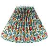 fuxunamz Paralume lampada da tavolo, paralume pieghettato floreale per lampade da tavolo, lampade da tavolo, 8 x 24 x 16 cm, per lampadine E27, paralume in tessuto