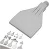 Generic Ugello Soffiatore G1/4 Femmina, Orifizio Aria Piatto, Ugello Getto Spruzzo Aria per Accessorio Macchina Aria Compressa, Rimozione Polvere 5pcs 16-hole Stainless Steel (Matte)