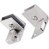 METALLIXITY Vetro Porta Cerniera, (3mm-5mm Vetro Spessore) 1Paio, Vetro Cerniera Morsetti - per Vino Armadietto Espositore Armadietto Bagno Cancello