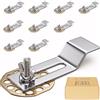 Blue Horizon Clip per lavello, staffe per lavello sottotop per bagno, cucina, in acciaio inox, kit di riparazione per installazione su piano di lavoro in marmo e granito (10)