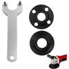 Vaniika Kit di chiavi per smerigliatrice angolare, 3 pezzi, dado di bloccaggio flangiato in metallo 5/8-11, compatibile con parti smerigliatrici Dewalt, Milwaukee, Bosch, Ryobi, Black & Decker, Metabo