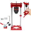Hocomay Guida per trapano multi angolo, supporto per trapano di precisione con mandrino e morsetto fisso, guida portatile per trapano verticale, adatta per trapani elettrici da 1,5-13 mm