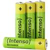 Intenso Energy Eco - Batterie ricaricabili NiMH, 1000 mAh, HR03 AAA, confezione da 4
