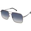 Carrera Carrera 333/S 6LB/08 | Occhiali da Sole Graduati o Non Graduati | Prova Online | Metallo | Quadrati | Argento | Adrialenti