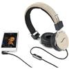 Hi-Fun 13350 Hi-Deejay Cuffie a Padiglione con Microfono BBS Bass Boost System 105 dB 32Ω Jack 3.5 mm colore Marrone