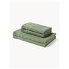 Westwing Collection Set di 3 asciugamani con motivo a nido d'ape Yara, varie misure - Verde