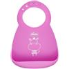 Chicco - Bavaglia in silicone rosa