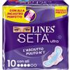 Lines Seta - Ultra assorbenti con ali - 10 pezzi