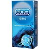 Durex - Preservativi trasparenti lubrificati Jeans - 12 pezzi