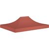 vidaXL Tetto per Tendone per Feste 4,5x3 m Terracotta 270 g/m²