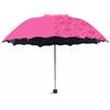 Vinuwu Ombrello da sole UPF 50+, protezione UV, SPF 50, compatto, leggero, pieghevole, da donna, cambia colore, floreale, per sole e pioggia