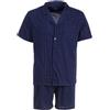 Henry Terre Pigiama da uomo Shorty Karl con motivo a quadri, set M-5XL in cotone abbottonato, pantaloncini e maglietta a maniche corte, design elegante