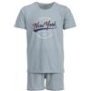 Henry Terre Pigiama da uomo Shorty Paul New York, set M-5XL, in cotone, pantaloncini e maniche corte, design sportivo