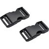 The Bead Shop Clip con fibbia a sgancio laterale in plastica per valigie, zaini/zaini, cinturino in tessuto