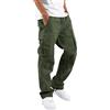 Generic Pantaloni Cargo da Uomo, Lunghi, vestibilità Normale, da Lavoro, in Tinta Unita, in Cotone, per Il Tempo Libero, Casual, con Tasche, Stile Vintage, Pantaloni Sportivi da Uomo