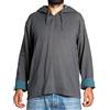 PANASIAM Pescatore H01 Camicia Felpa con Cappuccio Felpa con Cappuccio Tasche Bicolore 100% Cotone M L XL XXL