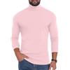 PrinStory Maglia a maniche lunghe da uomo con scollo rotondo, a maniche lunghe, a collo alto