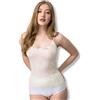 VP PINUCCIO VENEGONI Canottiera Spalla Stretta Donna Lana e Seta con Pizzo | Intimo termico donna invernale, 85% lana e 15% seta. Pizzo macramè, tessuto liscio, cuciture piatte e produzione italiana.