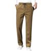 Generic Pantaloni da uomo in velluto a coste, vestibilità regolare, pantaloni da uomo caldi, pesanti, intelligenti, casual, elasticizzati, gamba dritta, pantaloni casual con coulisse in vita, pantaloni a