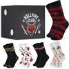 Get Trend Stranger Things | Shrek Calzini Uomo, Confezione da 5 Paia, Morbide Calze Uomo Estive e Traspiranti, Calzini Cotone Divertenti Colorati, Idea Regalo