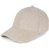 styleBREAKER Cappellino Baseball Unisex Estivo in Lino | Circonferenza 54-59 cm, regolabile. Visiera curva 7 cm. Traspirante, fibra naturale, fascia tergisudore in cotone.