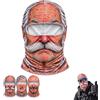 Generic Passamontagna Volto da Vecchietto Divertente, Stampa 3D | Maschera viso Old Man Winter passamontagna realistico con protezione per collo, stampa grafica per sci attività all'aperto